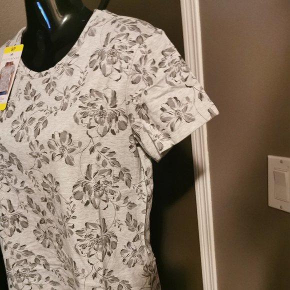 Ecothreads Women's Organic Cotton T-Shirt (Grey) - Picture 5 of 7